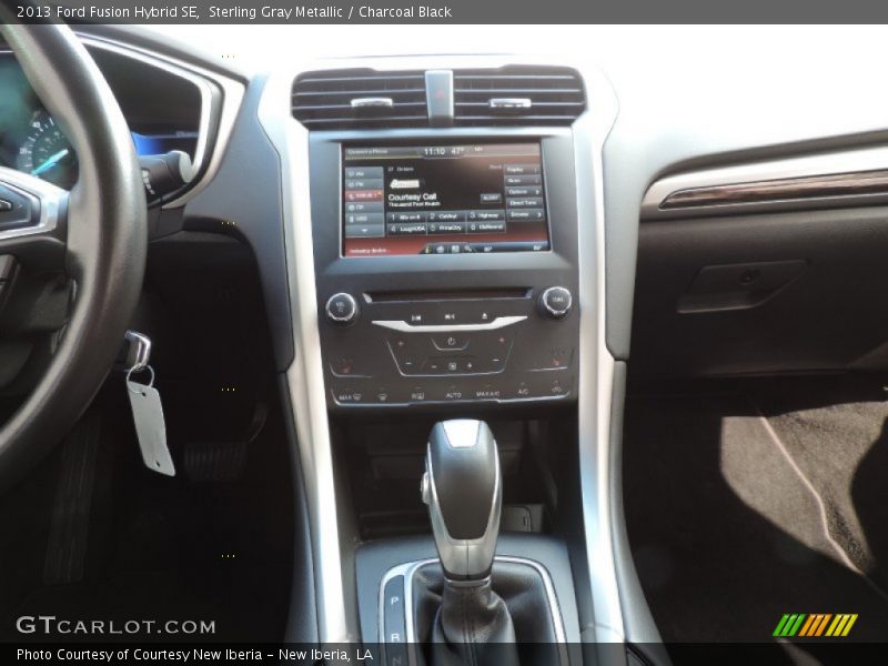 Sterling Gray Metallic / Charcoal Black 2013 Ford Fusion Hybrid SE