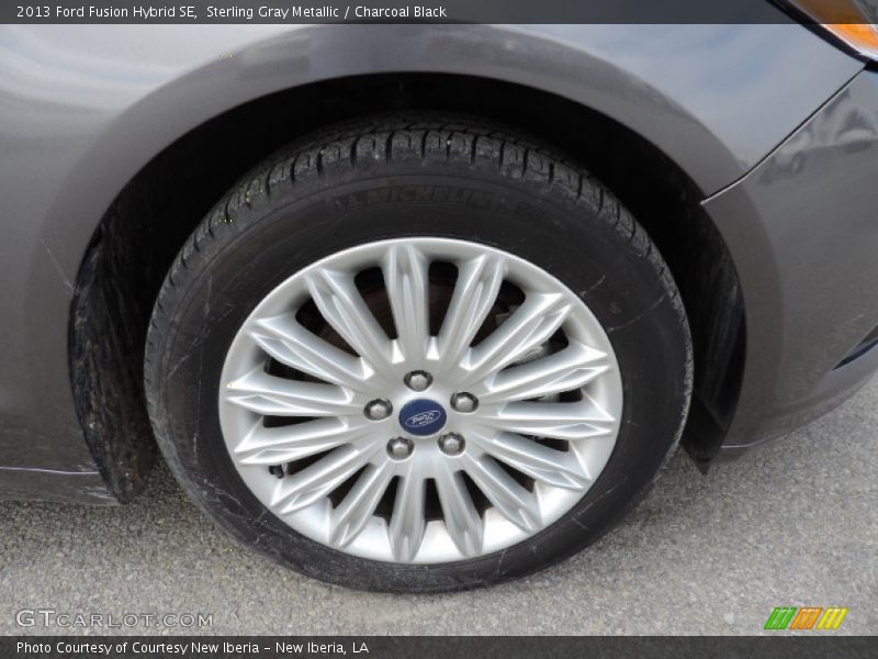 Sterling Gray Metallic / Charcoal Black 2013 Ford Fusion Hybrid SE