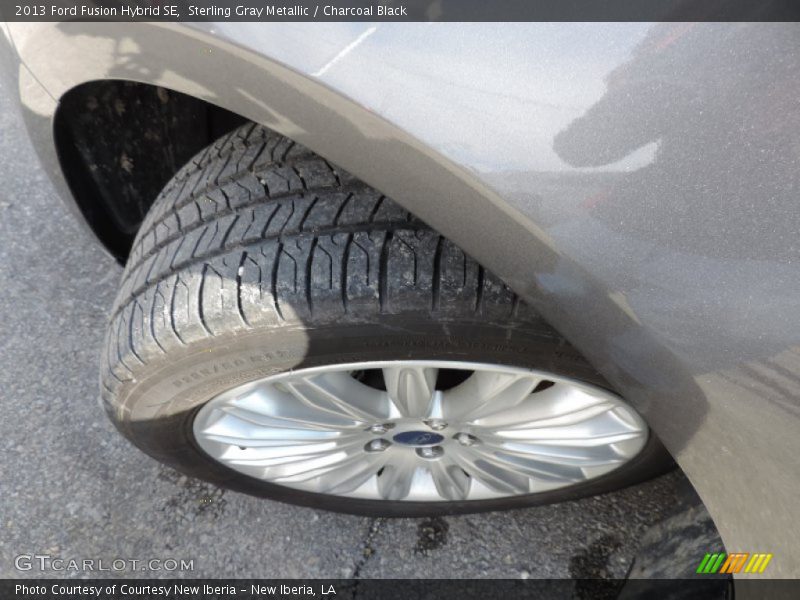 Sterling Gray Metallic / Charcoal Black 2013 Ford Fusion Hybrid SE