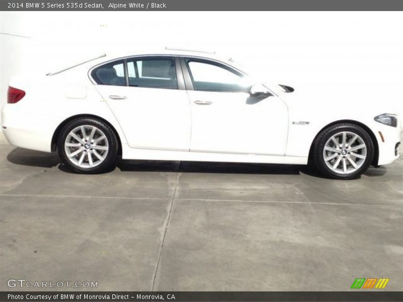 Alpine White / Black 2014 BMW 5 Series 535d Sedan