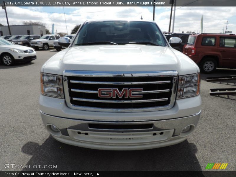 White Diamond Tricoat / Dark Titanium/Light Titanium 2012 GMC Sierra 1500 SLE Crew Cab