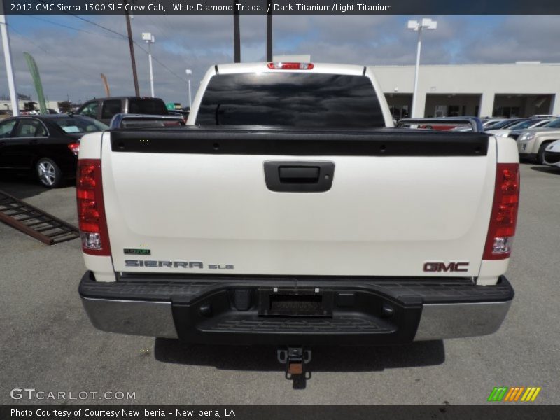White Diamond Tricoat / Dark Titanium/Light Titanium 2012 GMC Sierra 1500 SLE Crew Cab