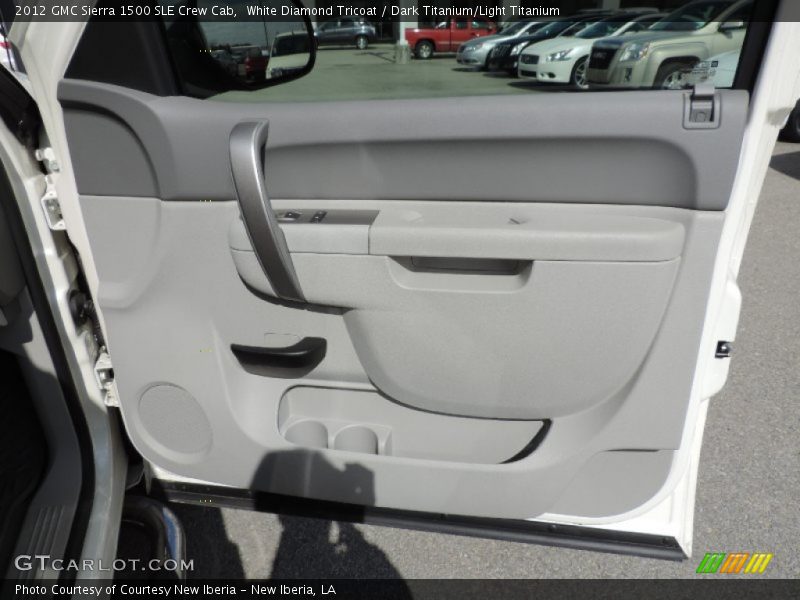 White Diamond Tricoat / Dark Titanium/Light Titanium 2012 GMC Sierra 1500 SLE Crew Cab