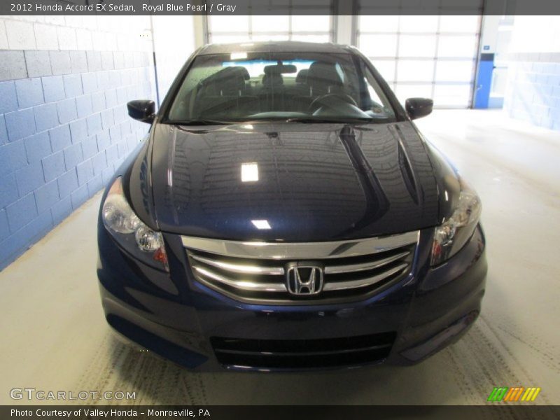 Royal Blue Pearl / Gray 2012 Honda Accord EX Sedan