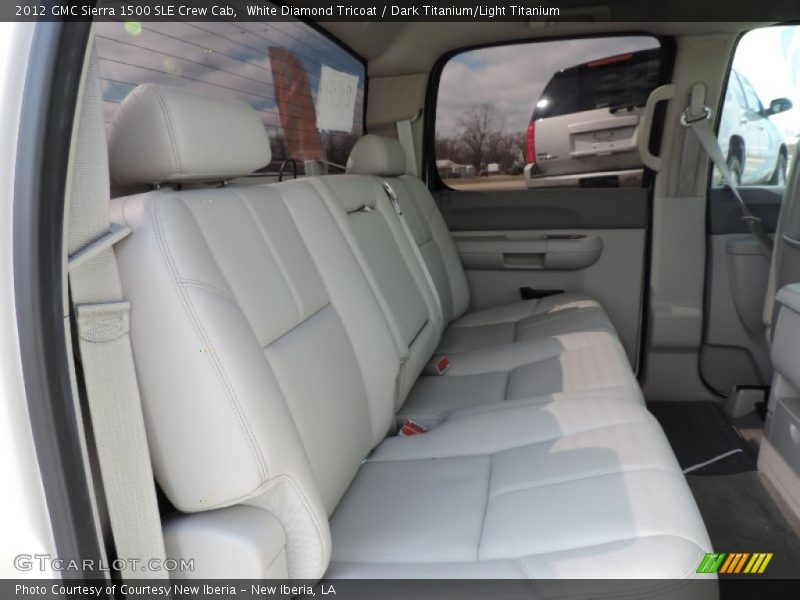 White Diamond Tricoat / Dark Titanium/Light Titanium 2012 GMC Sierra 1500 SLE Crew Cab
