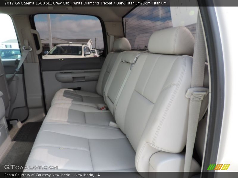 White Diamond Tricoat / Dark Titanium/Light Titanium 2012 GMC Sierra 1500 SLE Crew Cab