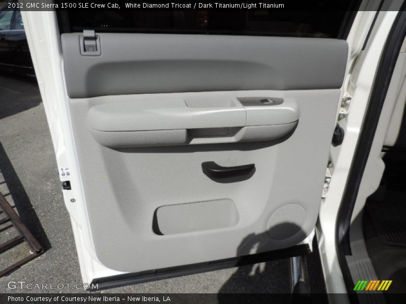White Diamond Tricoat / Dark Titanium/Light Titanium 2012 GMC Sierra 1500 SLE Crew Cab