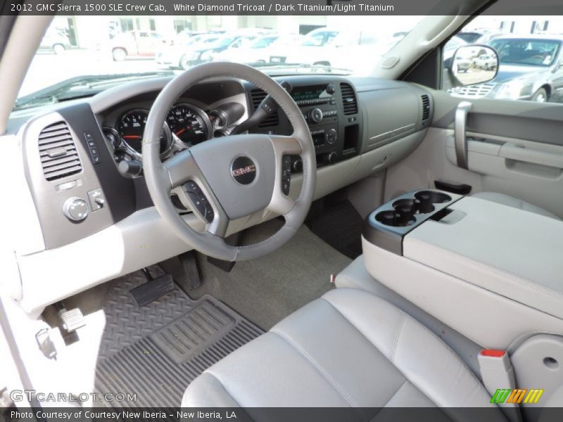 Dark Titanium/Light Titanium Interior - 2012 Sierra 1500 SLE Crew Cab 