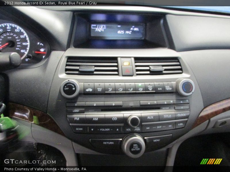 Royal Blue Pearl / Gray 2012 Honda Accord EX Sedan