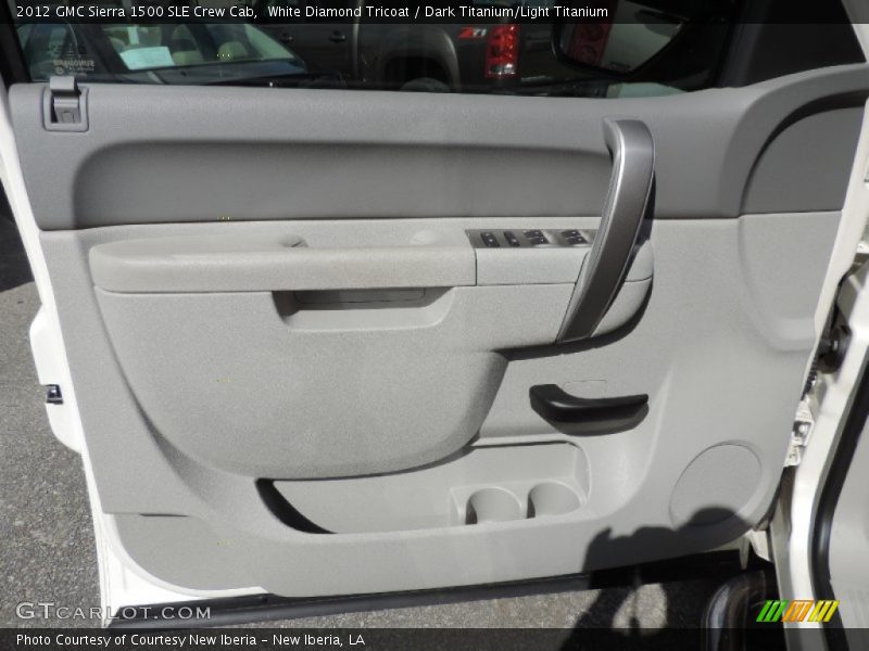 White Diamond Tricoat / Dark Titanium/Light Titanium 2012 GMC Sierra 1500 SLE Crew Cab
