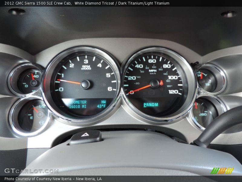 White Diamond Tricoat / Dark Titanium/Light Titanium 2012 GMC Sierra 1500 SLE Crew Cab