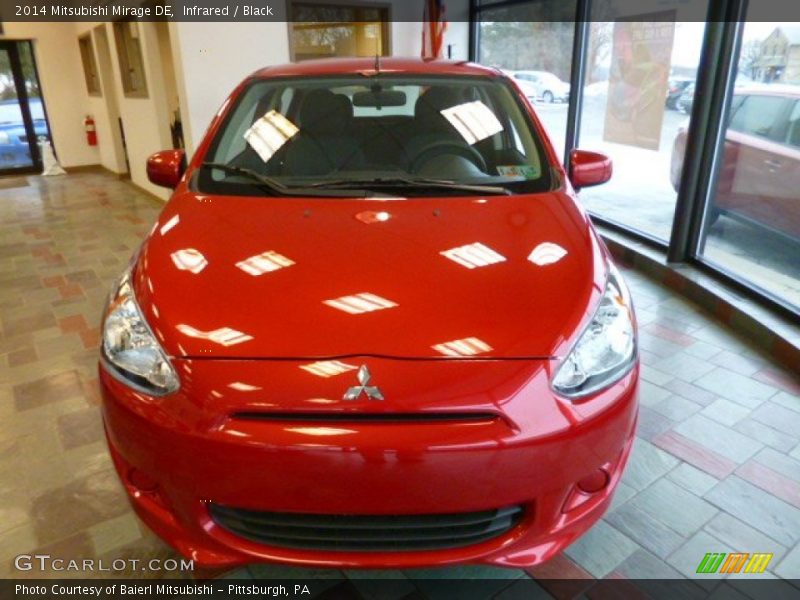 Infrared / Black 2014 Mitsubishi Mirage DE