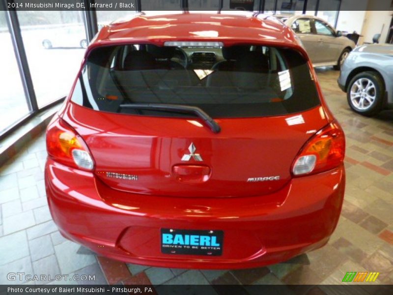 Infrared / Black 2014 Mitsubishi Mirage DE