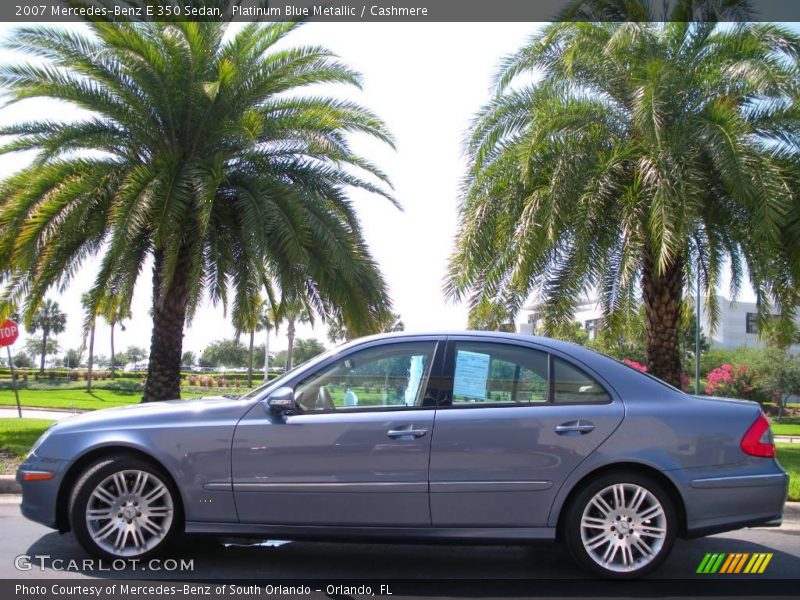 Platinum Blue Metallic / Cashmere 2007 Mercedes-Benz E 350 Sedan