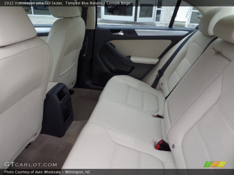 Tempest Blue Metallic / Cornsilk Beige 2012 Volkswagen Jetta TDI Sedan