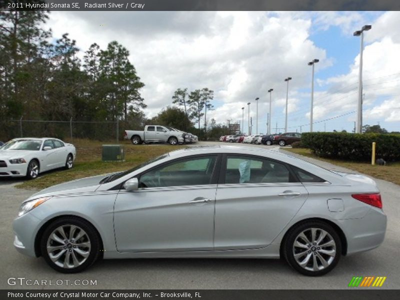 Radiant Silver / Gray 2011 Hyundai Sonata SE