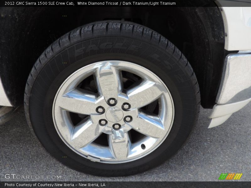 White Diamond Tricoat / Dark Titanium/Light Titanium 2012 GMC Sierra 1500 SLE Crew Cab