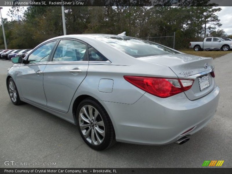 Radiant Silver / Gray 2011 Hyundai Sonata SE