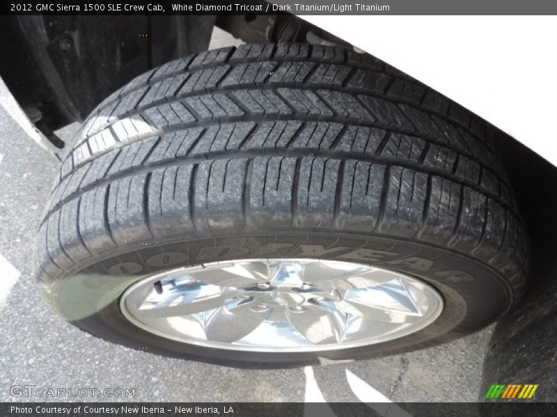 White Diamond Tricoat / Dark Titanium/Light Titanium 2012 GMC Sierra 1500 SLE Crew Cab