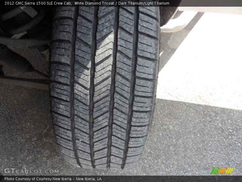 White Diamond Tricoat / Dark Titanium/Light Titanium 2012 GMC Sierra 1500 SLE Crew Cab