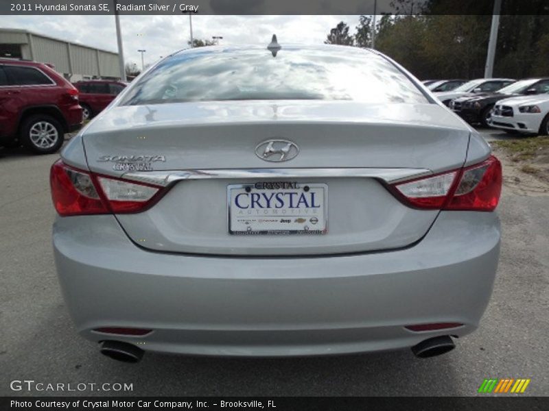 Radiant Silver / Gray 2011 Hyundai Sonata SE