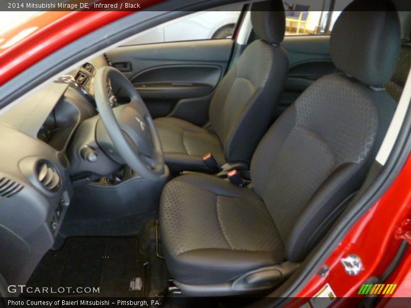 Front Seat of 2014 Mirage DE