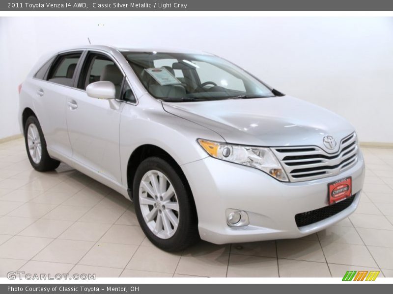 Classic Silver Metallic / Light Gray 2011 Toyota Venza I4 AWD