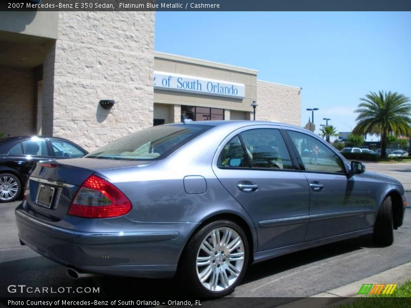 Platinum Blue Metallic / Cashmere 2007 Mercedes-Benz E 350 Sedan