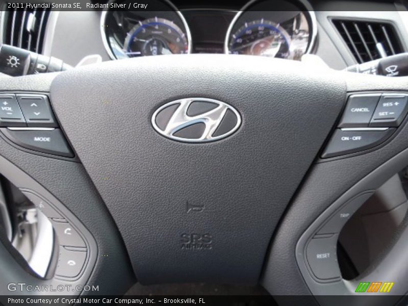 Radiant Silver / Gray 2011 Hyundai Sonata SE