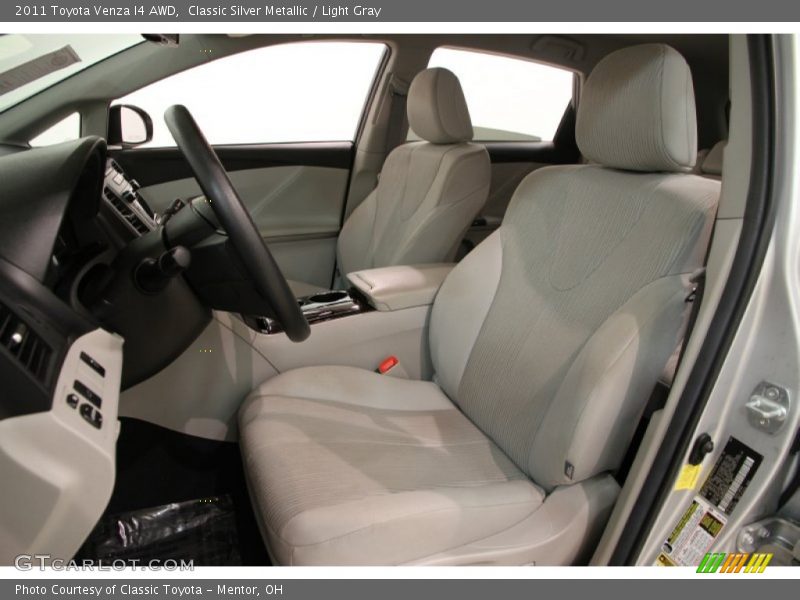 Front Seat of 2011 Venza I4 AWD