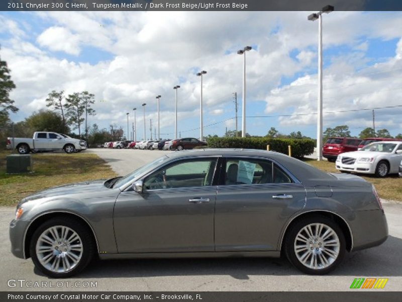 Tungsten Metallic / Dark Frost Beige/Light Frost Beige 2011 Chrysler 300 C Hemi