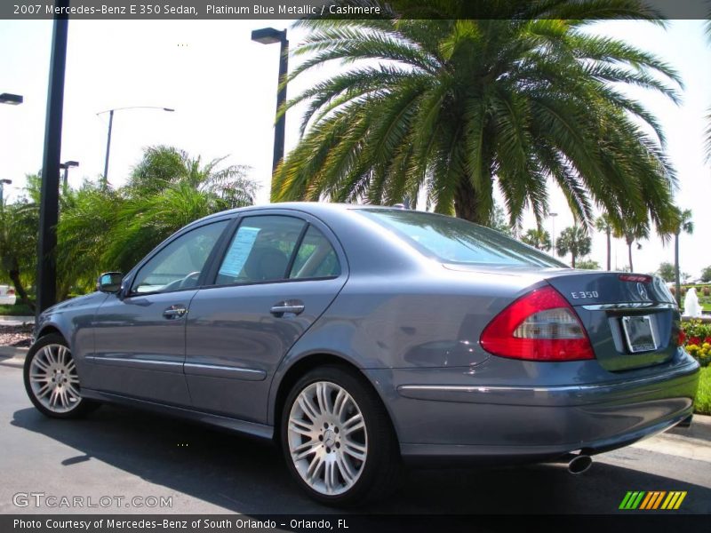Platinum Blue Metallic / Cashmere 2007 Mercedes-Benz E 350 Sedan