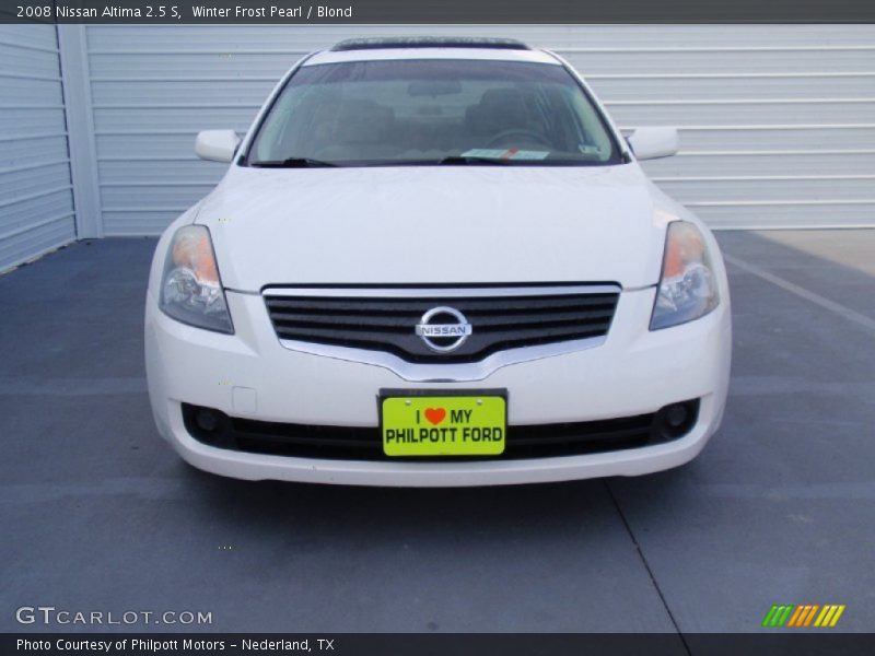 Winter Frost Pearl / Blond 2008 Nissan Altima 2.5 S