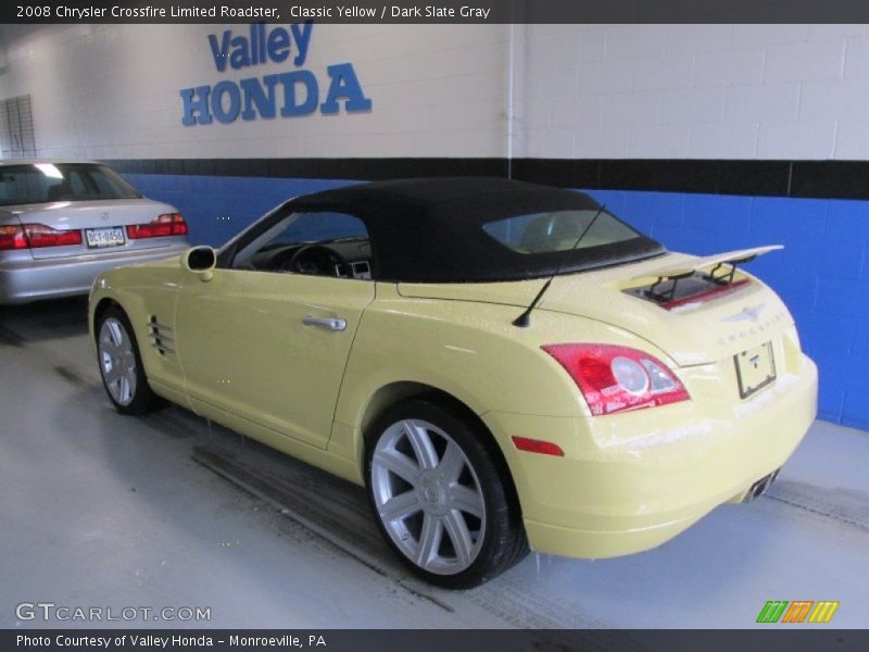 Classic Yellow / Dark Slate Gray 2008 Chrysler Crossfire Limited Roadster