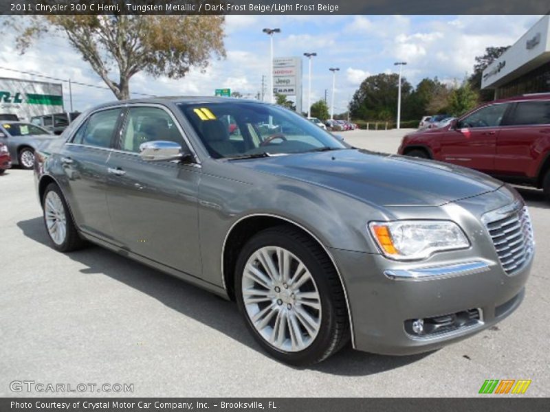 Tungsten Metallic / Dark Frost Beige/Light Frost Beige 2011 Chrysler 300 C Hemi