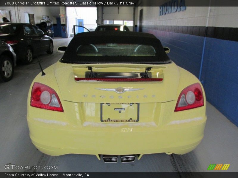 Classic Yellow / Dark Slate Gray 2008 Chrysler Crossfire Limited Roadster