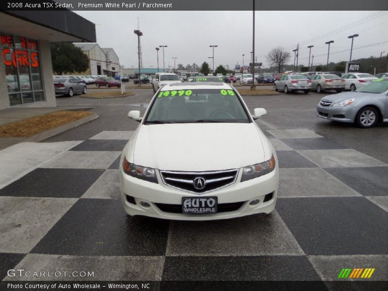 Premium White Pearl / Parchment 2008 Acura TSX Sedan