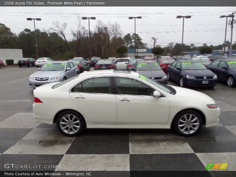 Premium White Pearl / Parchment 2008 Acura TSX Sedan