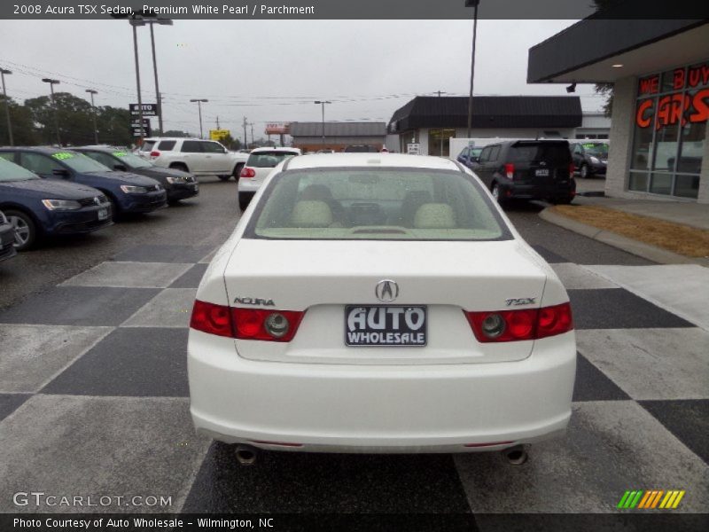 Premium White Pearl / Parchment 2008 Acura TSX Sedan