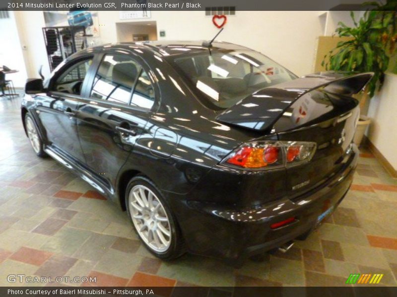 Phantom Black Pearl / Black 2014 Mitsubishi Lancer Evolution GSR