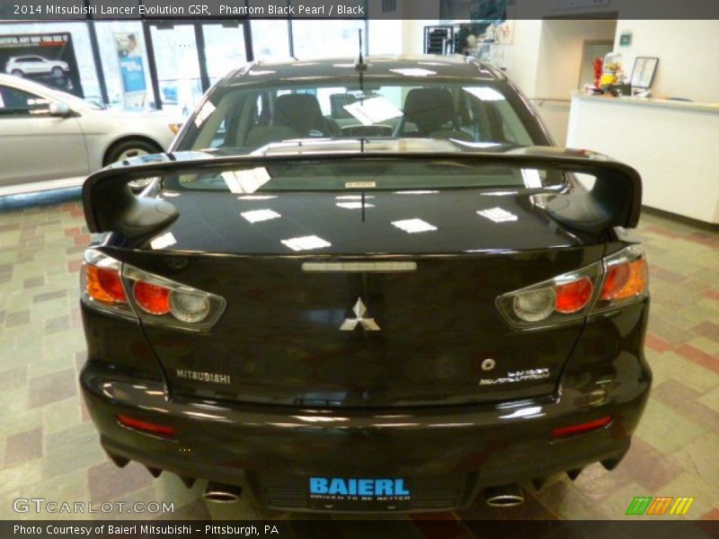 Phantom Black Pearl / Black 2014 Mitsubishi Lancer Evolution GSR