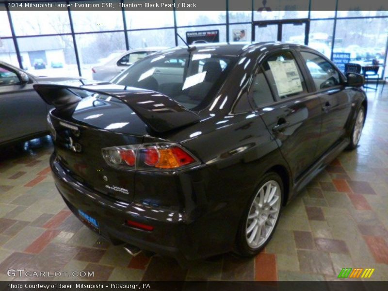 Phantom Black Pearl / Black 2014 Mitsubishi Lancer Evolution GSR