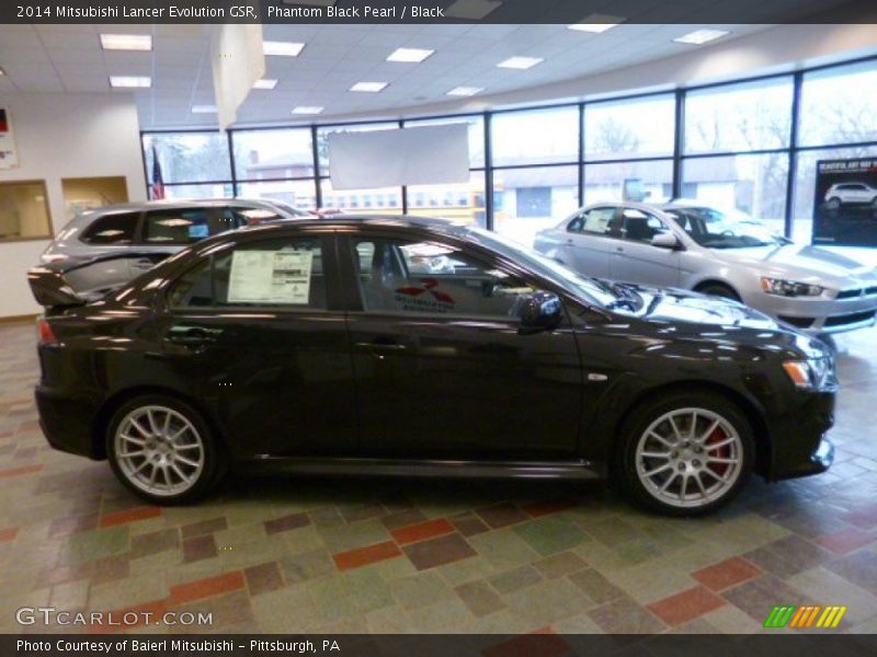 Phantom Black Pearl / Black 2014 Mitsubishi Lancer Evolution GSR