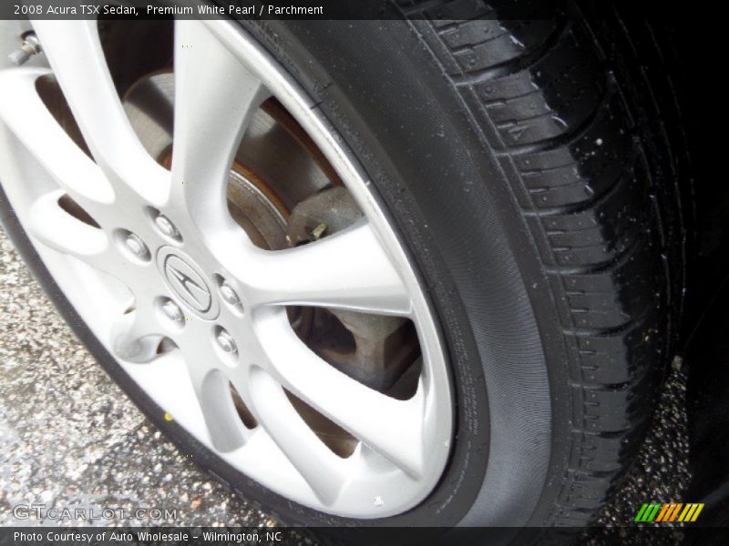 Premium White Pearl / Parchment 2008 Acura TSX Sedan