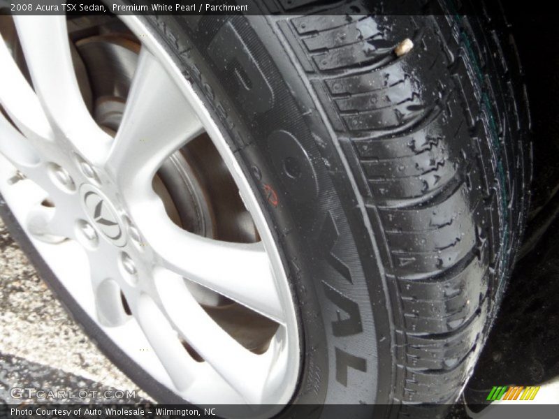 Premium White Pearl / Parchment 2008 Acura TSX Sedan