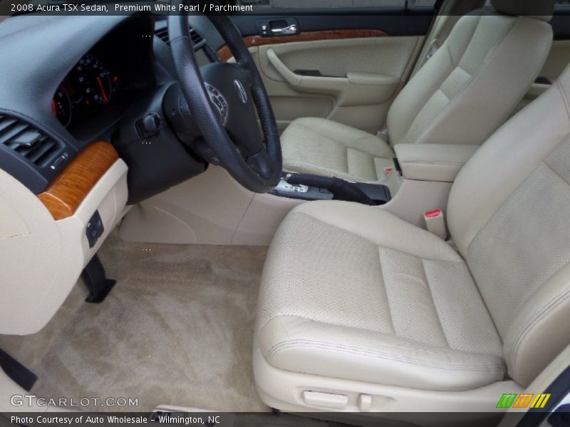 Premium White Pearl / Parchment 2008 Acura TSX Sedan