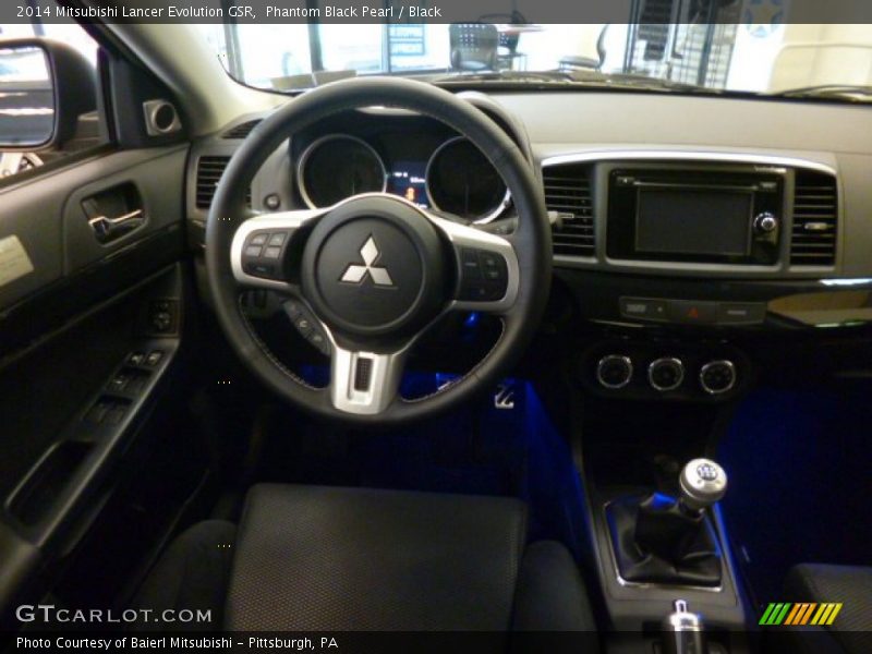 Phantom Black Pearl / Black 2014 Mitsubishi Lancer Evolution GSR