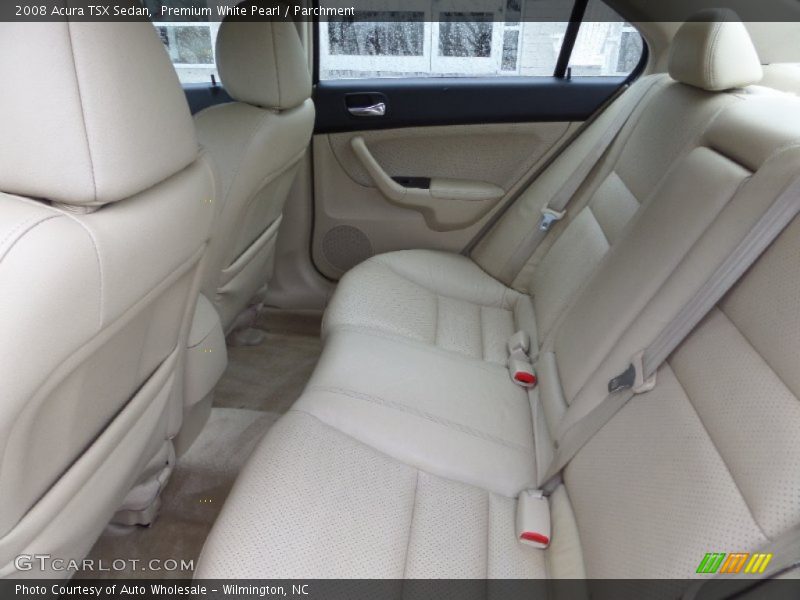 Premium White Pearl / Parchment 2008 Acura TSX Sedan