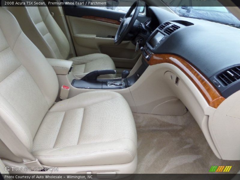 Premium White Pearl / Parchment 2008 Acura TSX Sedan