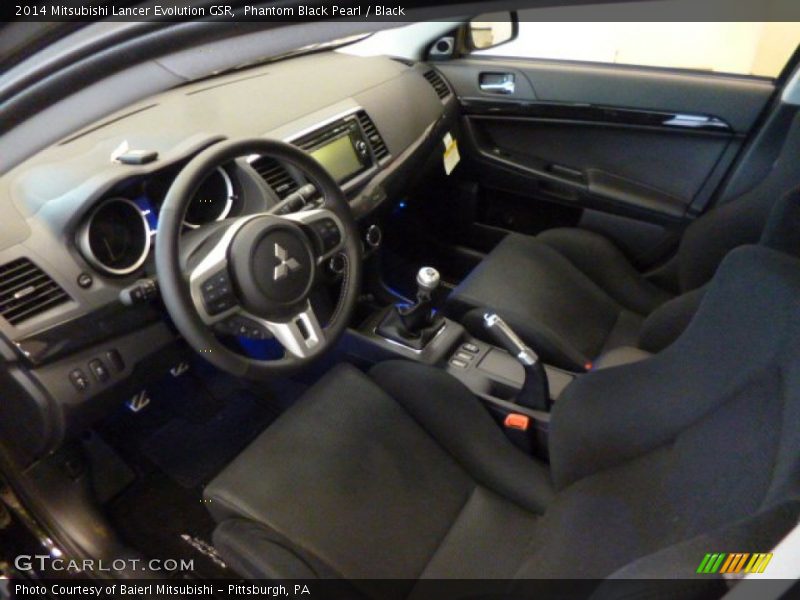 Phantom Black Pearl / Black 2014 Mitsubishi Lancer Evolution GSR
